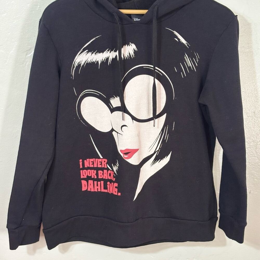 Authentic Disney Edna Incredibles Black Graphic Women's Sweater XL